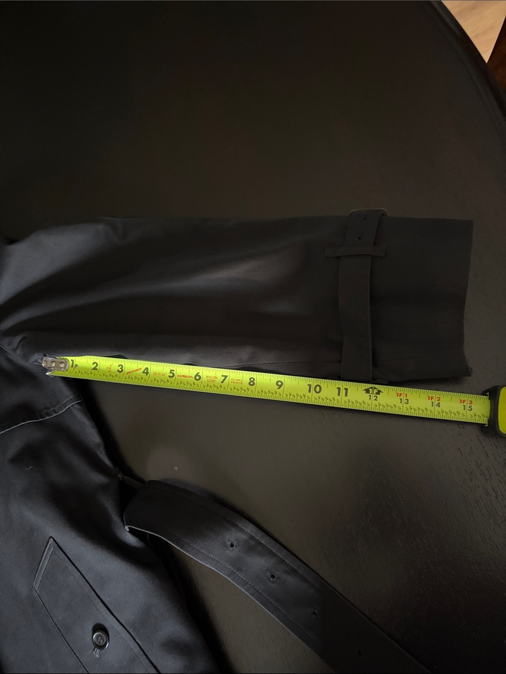 Burberry Black Double-Breasted Long Trench Coat with Signature Check Lining - Picture 14 of 16